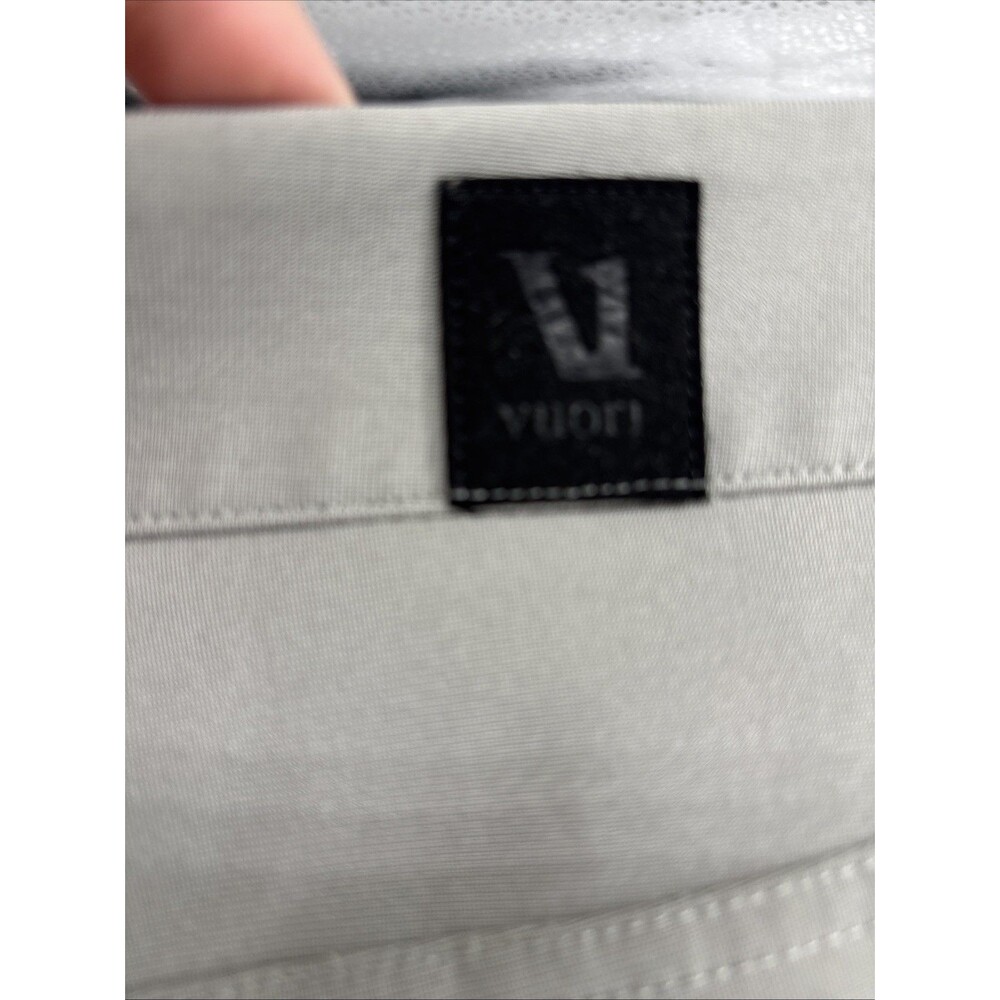 Vuori Men's Meta Performance 5 Pocket Pants V430 Light Gray/Beige Size 33 - Picture 2 of 10